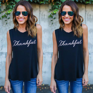 1Pc Summer T shirt Women Harajuku Print Vintage Female Casual Fashion Tshirt O-neck sleeveless T-shirt White Tops Clothing