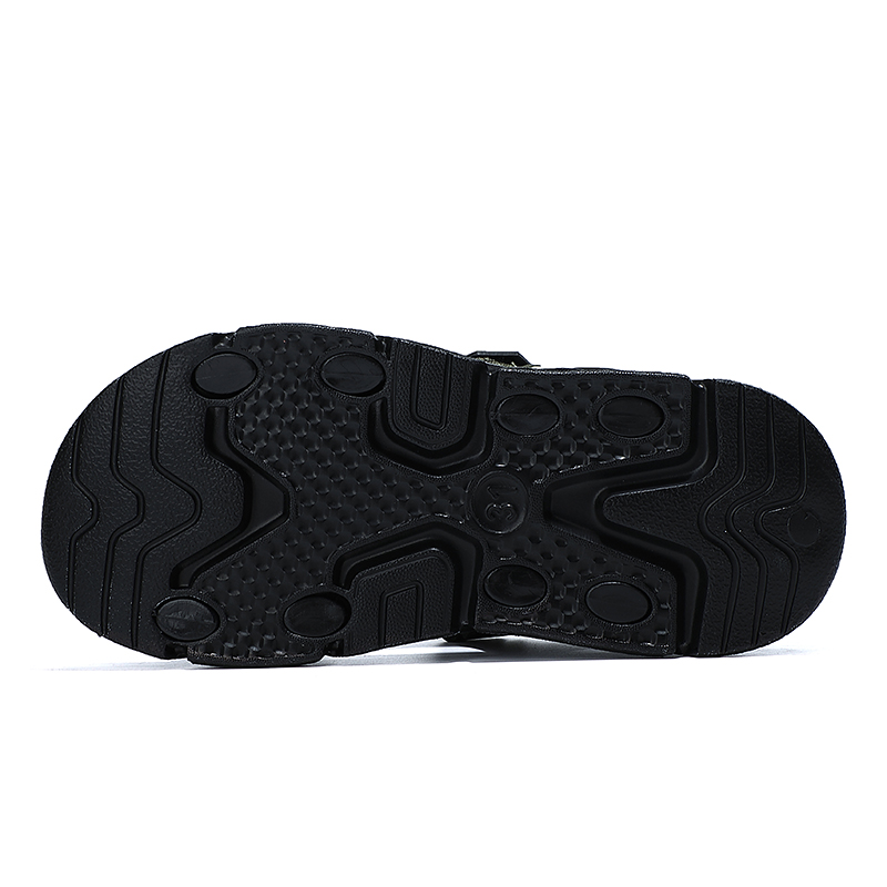 Summer New Kids Boys Sandals Fashion Leather Open Toe Beach Shoes Children Outdoor Sport Anti Slip Army Green Sandals for Boy