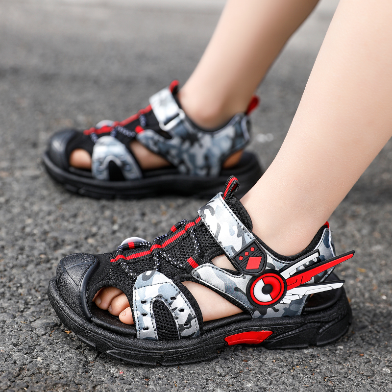2022 New Summer Kid Non-Slip Shoes Boys Girls Beach Sandals Two Wear Antiskid Lightweight Fashion Sneaker Water Shoe For Child