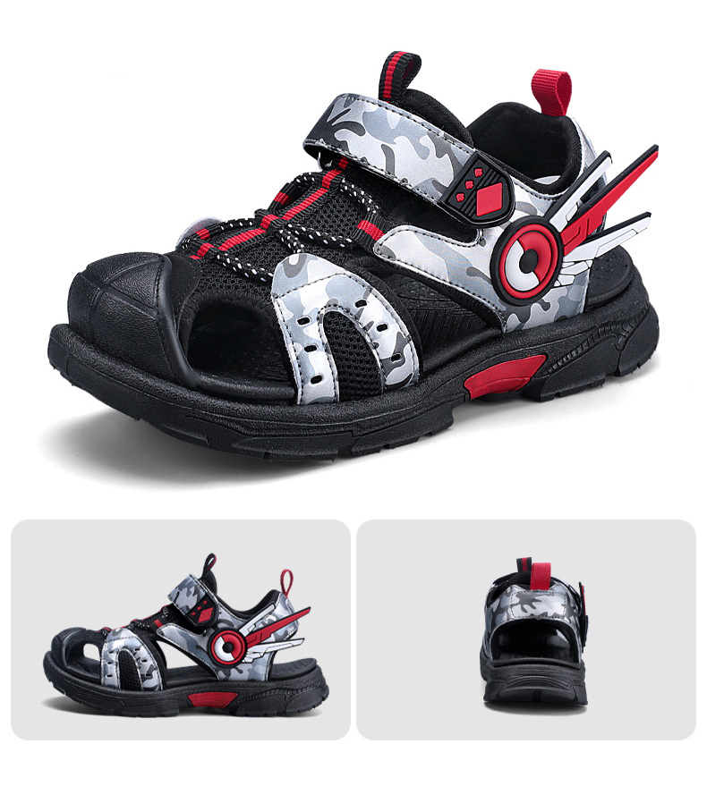 2022 New Summer Kid Non-Slip Shoes Boys Girls Beach Sandals Two Wear Antiskid Lightweight Fashion Sneaker Water Shoe For Child