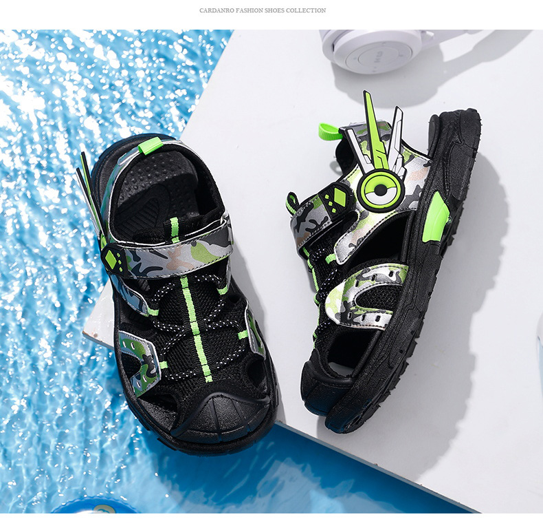 2022 New Summer Kid Non-Slip Shoes Boys Girls Beach Sandals Two Wear Antiskid Lightweight Fashion Sneaker Water Shoe For Child