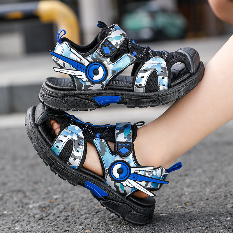 2022 New Summer Kid Non-Slip Shoes Boys Girls Beach Sandals Two Wear Antiskid Lightweight Fashion Sneaker Water Shoe For Child