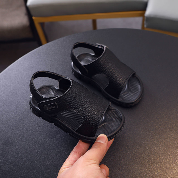 Fashion Children Shoes Summer Kids Boys Sandals Slippers Black White Soft Sole Antiskid Beach Outdoor Toddler Baby Boy Slides
