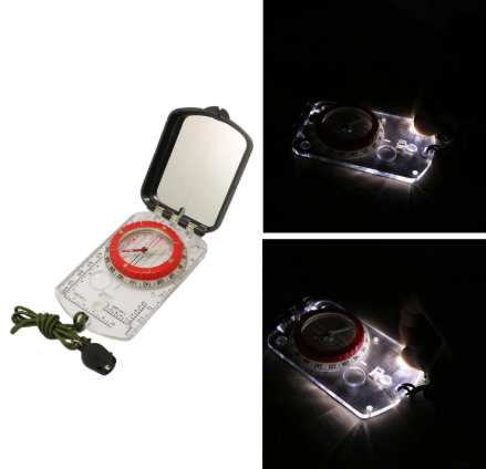 Compass Magnifier Multifunctional Map Ruler Clinometer Outdoor Boating