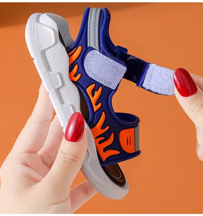 2022 Summer Boys Shoes 1-12 Years Old Baby Children's Sandals Children's Non-slip Sandals Children Soft Bottom Beach Shoes