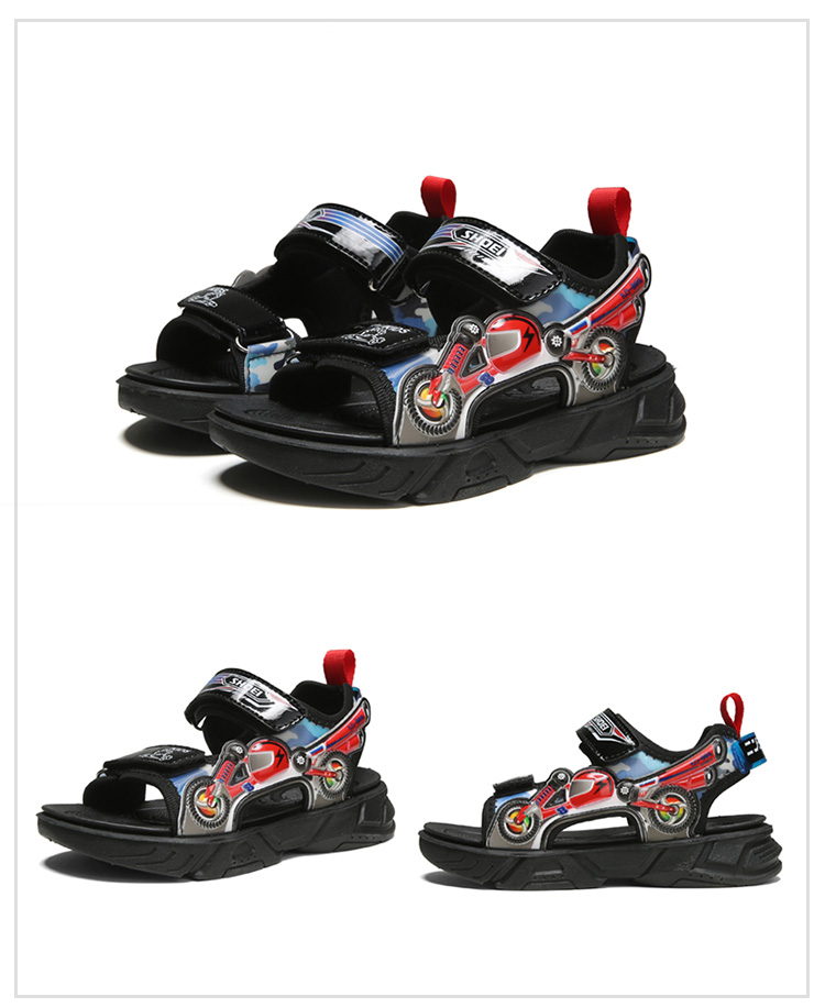 Children Boys Sandals High Quality PU Summer Sandal for Kids Boys Cool Design Kids Sandalias 5-10 Years Kids Shoes   Size 28~38#