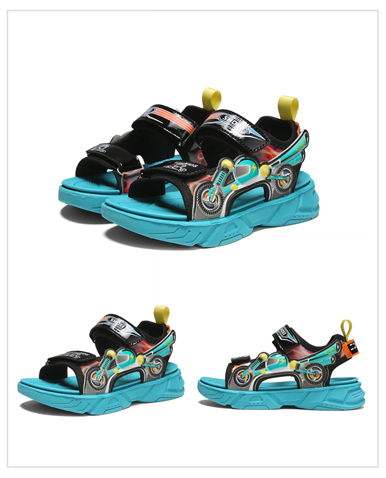 Children Boys Sandals High Quality PU Summer Sandal for Kids Boys Cool Design Kids Sandalias 5-10 Years Kids Shoes   Size 28~38#