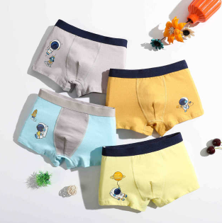 4PCS/LOT Children Boys Cotton Underwear Panda Children's Shorts Panties Baby Boy Toddler Boxers Stripes Teenagers Underpants