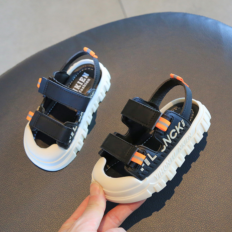 Size 21-30 Kids Summer Casual Soft Bottom Beach Shoes Children Light Sandals For Girls Boys Baby Wear-resistant Toddler Shoe