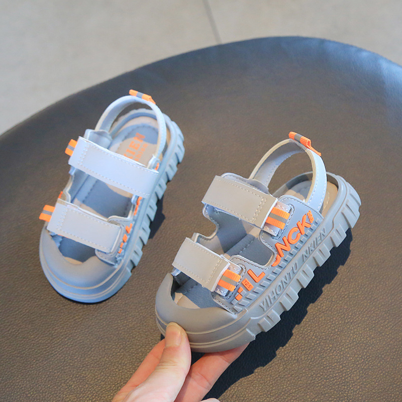 Size 21-30 Kids Summer Casual Soft Bottom Beach Shoes Children Light Sandals For Girls Boys Baby Wear-resistant Toddler Shoe