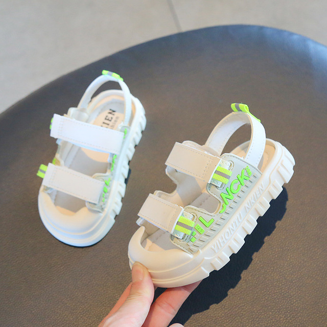 Size 21-30 Kids Summer Casual Soft Bottom Beach Shoes Children Light Sandals For Girls Boys Baby Wear-resistant Toddler Shoe