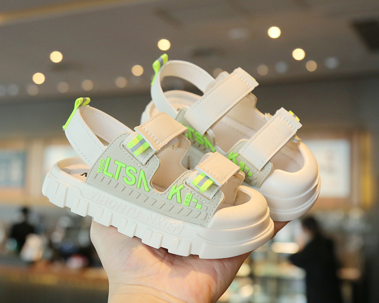 Size 21-30 Kids Summer Casual Soft Bottom Beach Shoes Children Light Sandals For Girls Boys Baby Wear-resistant Toddler Shoe