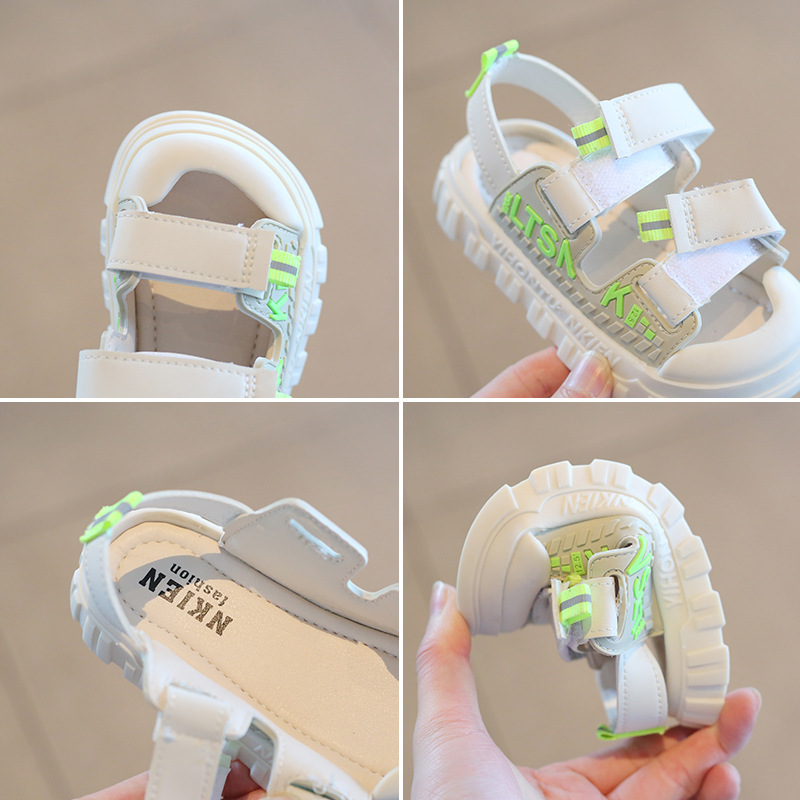 Size 21-30 Kids Summer Casual Soft Bottom Beach Shoes Children Light Sandals For Girls Boys Baby Wear-resistant Toddler Shoe