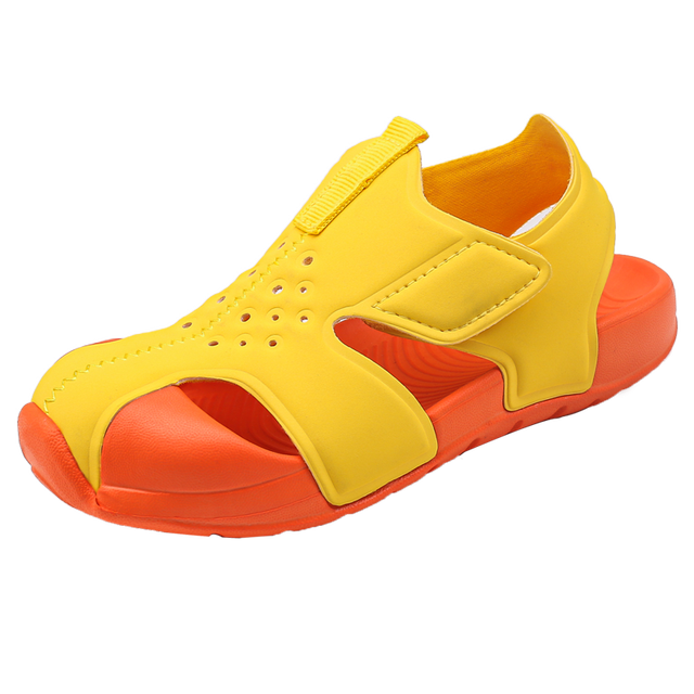 2022 Children's Sandals Summer Boys Casual Shoes Breathable Mesh Casual New Fashion Girls Red Sandals Kids Boy Sneakers