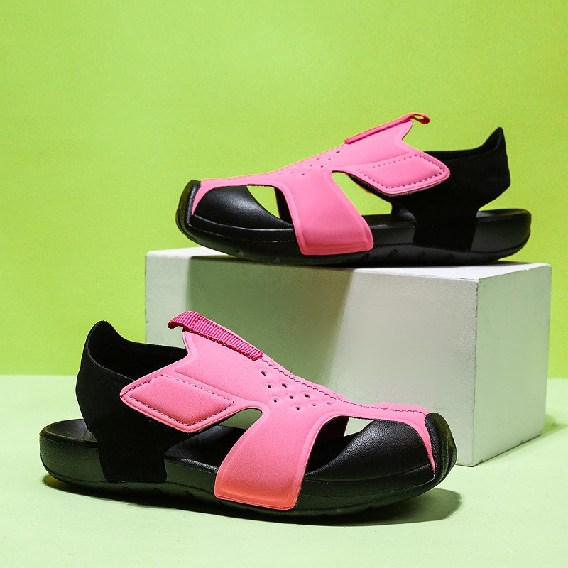 2022 Children's Sandals Summer Boys Casual Shoes Breathable Mesh Casual New Fashion Girls Red Sandals Kids Boy Sneakers