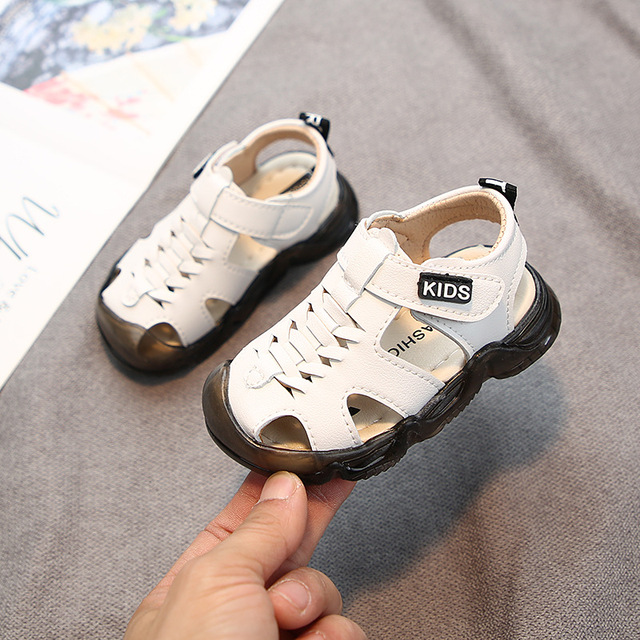 Baby Shoes Summer Toddler Boys Sandals Leather Soft Sole Prewalker Casual Beach Shoes For Kids Sport Sandal 0-4 Years Children