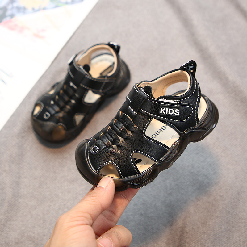 Baby Shoes Summer Toddler Boys Sandals Leather Soft Sole Prewalker Casual Beach Shoes For Kids Sport Sandal 0-4 Years Children