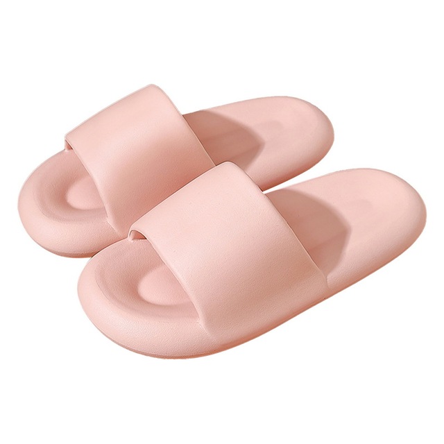 New Slippers Couple Home Outdoor Slippers Summer Beach Unisex Bedroom Shoes Ladies Thick Sole