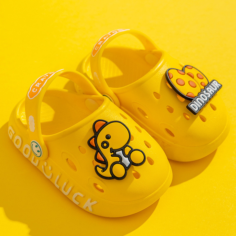 Children summer PVC cartoon baby slides comfort brathable boy garden shoes girls slippers