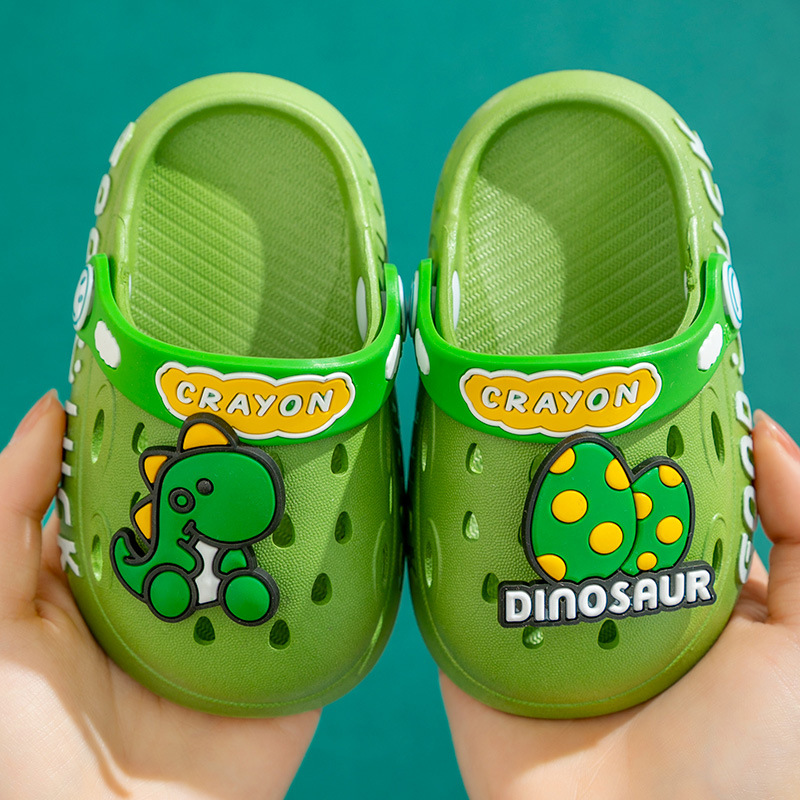 Children summer PVC cartoon baby slides comfort brathable boy garden shoes girls slippers