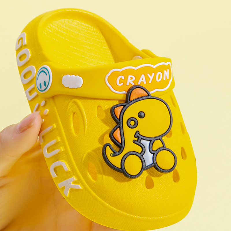 Children summer PVC cartoon baby slides comfort brathable boy garden shoes girls slippers