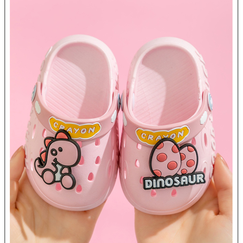 Children summer PVC cartoon baby slides comfort brathable boy garden shoes girls slippers
