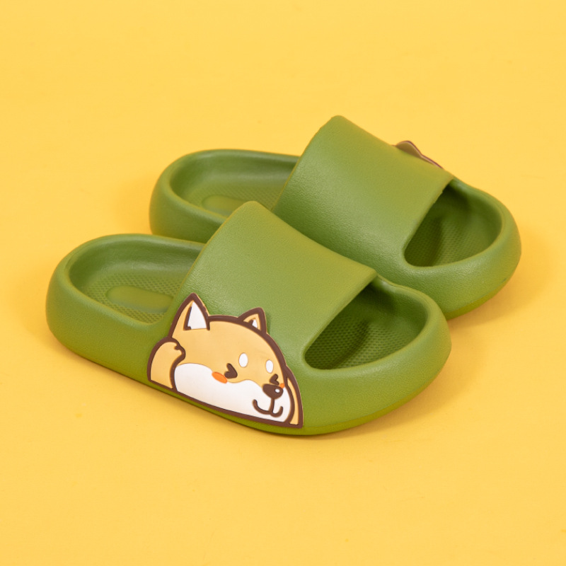 New Children Slipper Spring Summer Cartoon Cute Shiba Inu Non-slip Home Bathroom Baby Sandals Slippers Kids Baby Shoes