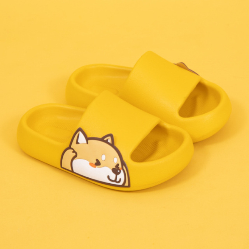 New Children Slipper Spring Summer Cartoon Cute Shiba Inu Non-slip Home Bathroom Baby Sandals Slippers Kids Baby Shoes