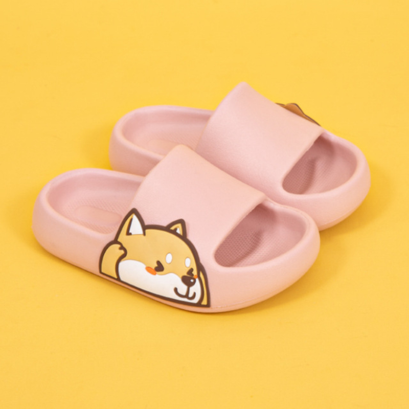 New Children Slipper Spring Summer Cartoon Cute Shiba Inu Non-slip Home Bathroom Baby Sandals Slippers Kids Baby Shoes