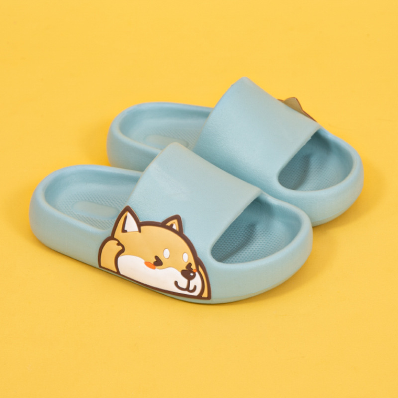 New Children Slipper Spring Summer Cartoon Cute Shiba Inu Non-slip Home Bathroom Baby Sandals Slippers Kids Baby Shoes