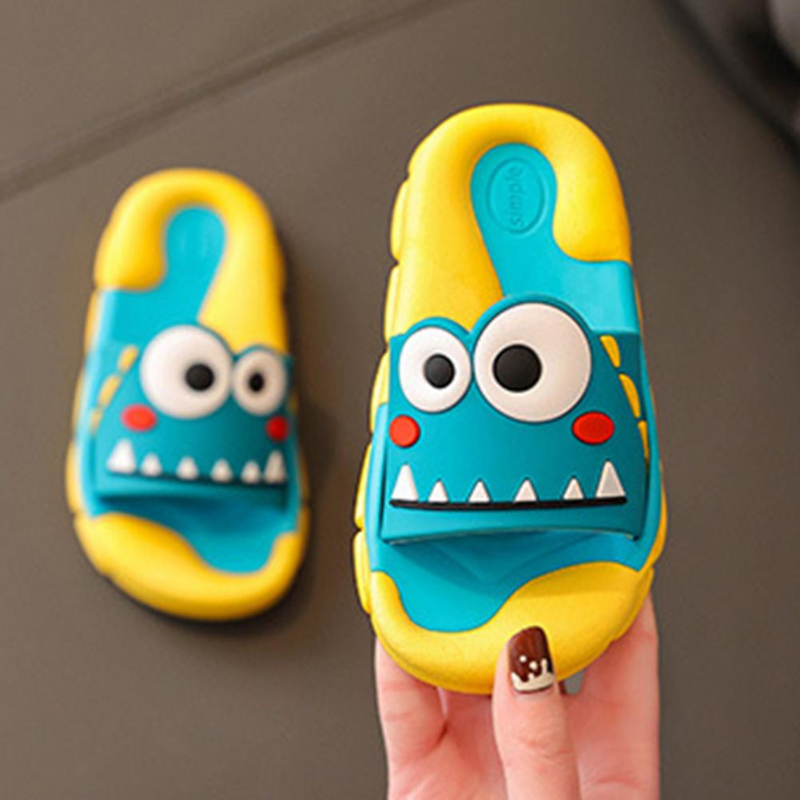 Cartoon Kids Slippers for Boys Summer Beach Indoor Slippers Cute Girl Shoes Home Soft Non-Slip Cute Children Slippers