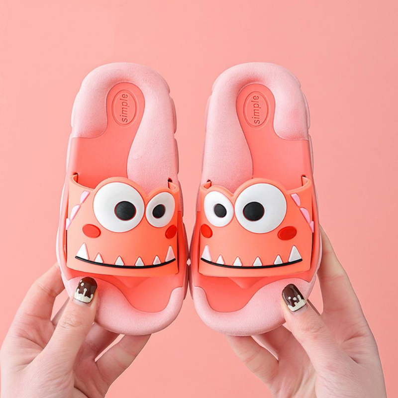 Cartoon Kids Slippers for Boys Summer Beach Indoor Slippers Cute Girl Shoes Home Soft Non-Slip Cute Children Slippers