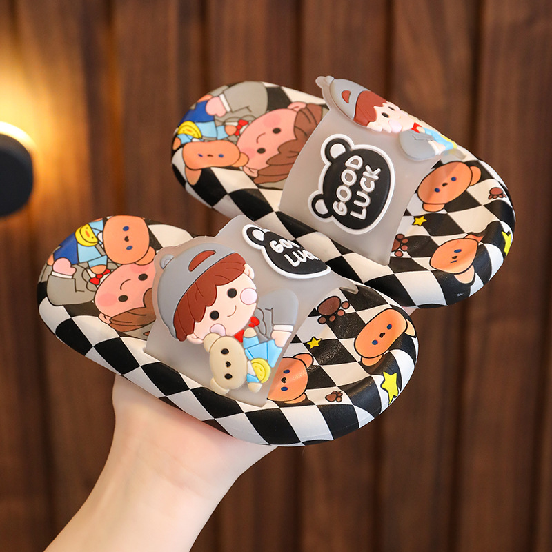 Children Slippers Cartoon Home Princess Shoes for Boy Girl Cute Sandals Soft House Slippers Beach Child Adults Kids Baby Slides