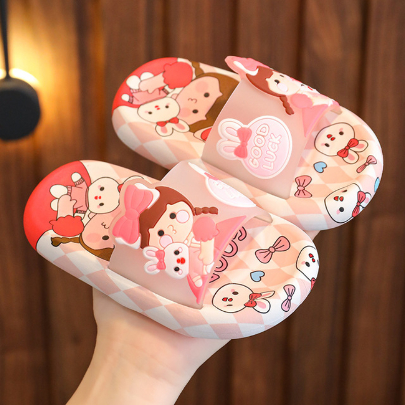 Children Slippers Cartoon Home Princess Shoes for Boy Girl Cute Sandals Soft House Slippers Beach Child Adults Kids Baby Slides