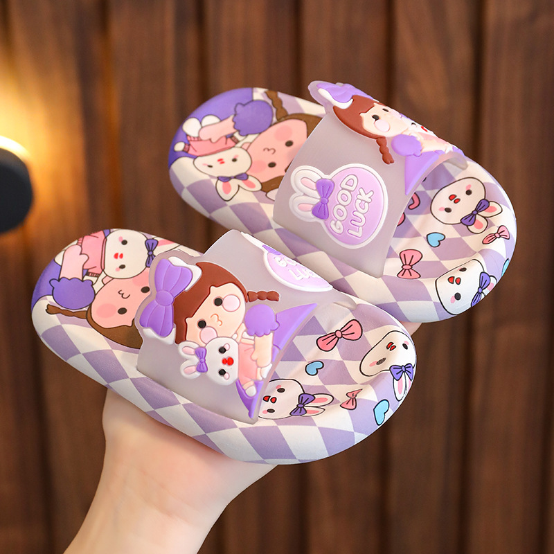 Children Slippers Cartoon Home Princess Shoes for Boy Girl Cute Sandals Soft House Slippers Beach Child Adults Kids Baby Slides
