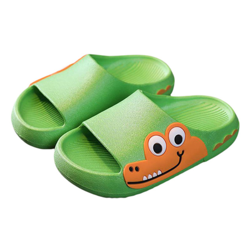 Boys Girls Slide Sandals Cute Cartoon Dinosaur Children Anti-Slip Beach Summer Slippers Shower Pool Shoes
