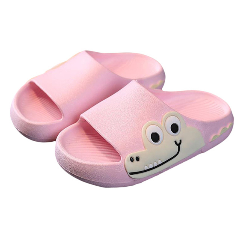 Boys Girls Slide Sandals Cute Cartoon Dinosaur Children Anti-Slip Beach Summer Slippers Shower Pool Shoes