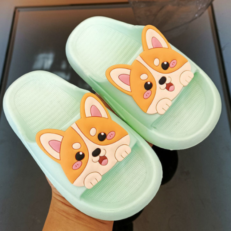 Children's Slippers Summer Non-slip Bath Cartoon Household Children Slipper  Kids Baby Shoes