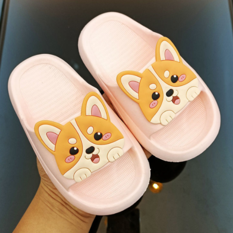 Children's Slippers Summer Non-slip Bath Cartoon Household Children Slipper  Kids Baby Shoes