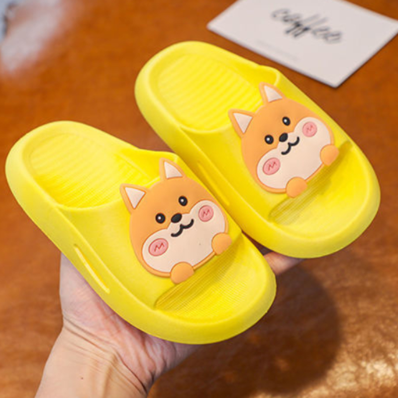 Children's Slippers Summer Non-slip Bath Cartoon Household Children Slipper  Kids Baby Shoes