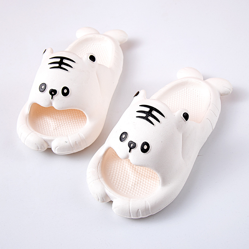 Children slippers Fashion Anime Tiger Summer Solid Color Kids Casual Home Slipper Eva Baby Shoes Beach Slides shower slippers
