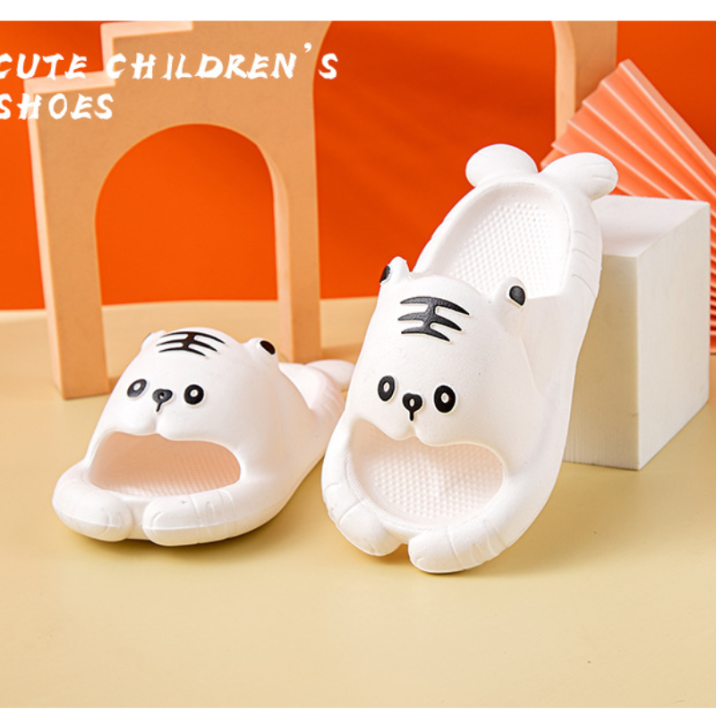 Children slippers Fashion Anime Tiger Summer Solid Color Kids Casual Home Slipper Eva Baby Shoes Beach Slides shower slippers