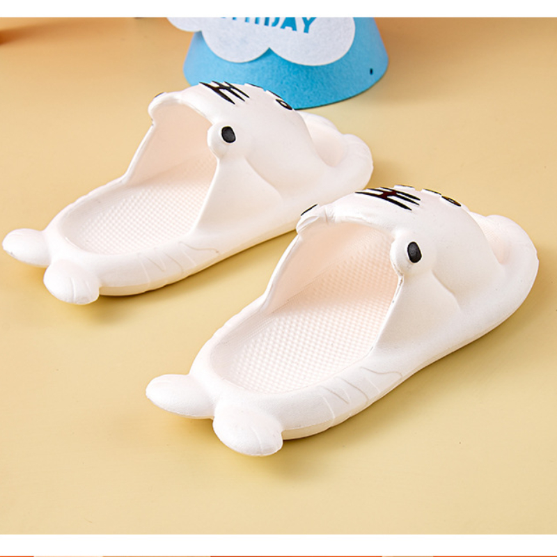 Children slippers Fashion Anime Tiger Summer Solid Color Kids Casual Home Slipper Eva Baby Shoes Beach Slides shower slippers
