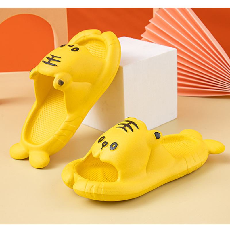 Children slippers Fashion Anime Tiger Summer Solid Color Kids Casual Home Slipper Eva Baby Shoes Beach Slides shower slippers