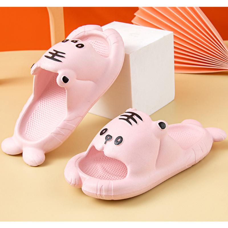 Children slippers Fashion Anime Tiger Summer Solid Color Kids Casual Home Slipper Eva Baby Shoes Beach Slides shower slippers