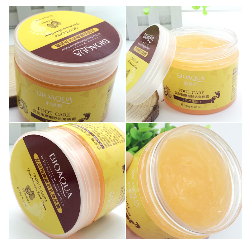 180g Shea Butter Exfoliating Foot Cream Moisturizing Scrub Feet Pedicure Cream Tender Peeling Skin Care