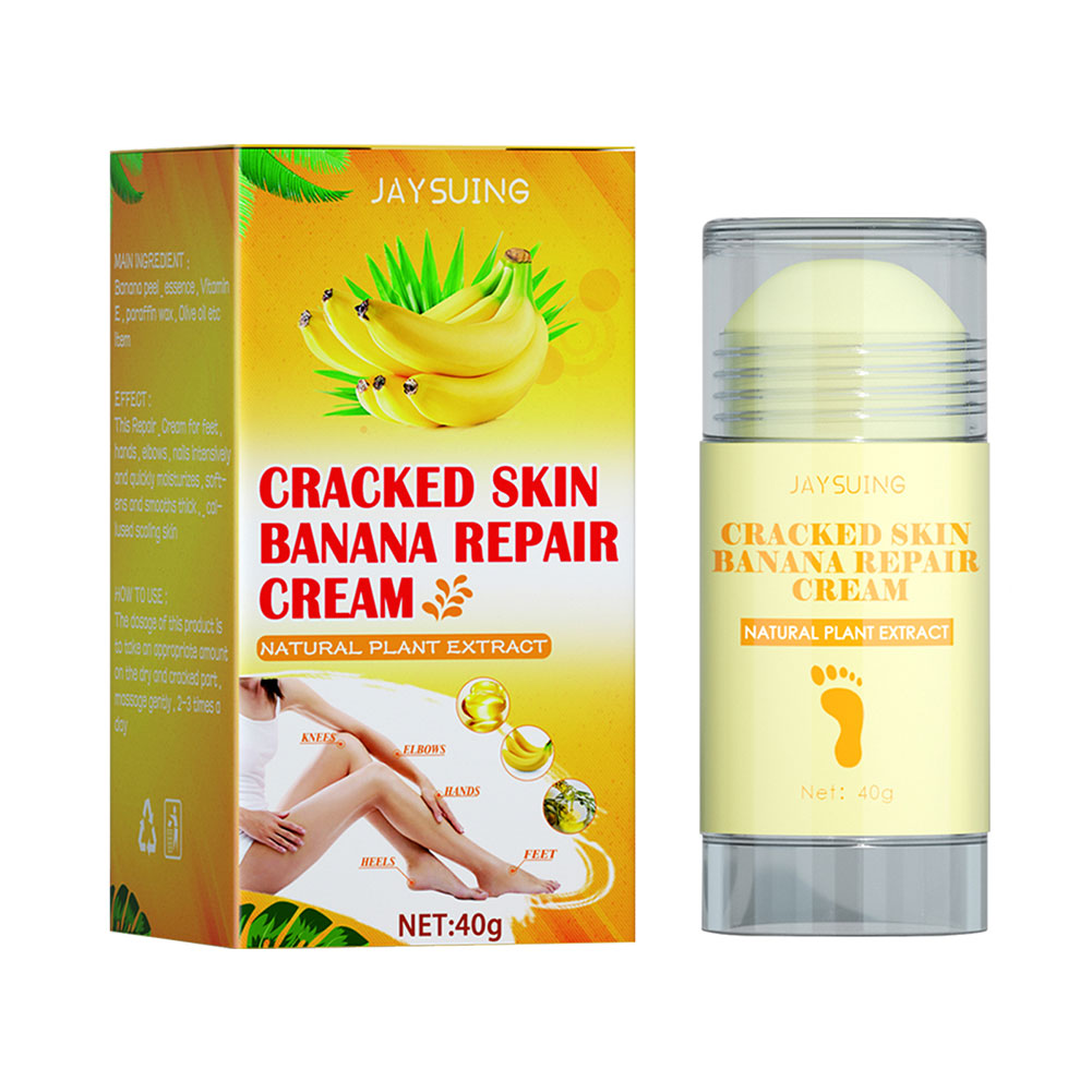 Foot Crack Cream Heel Chapped Peeling Repair Anti Dry Crack Remove Dead Skin Moisturizing Softens Feet Care Banana Oil Foot Care