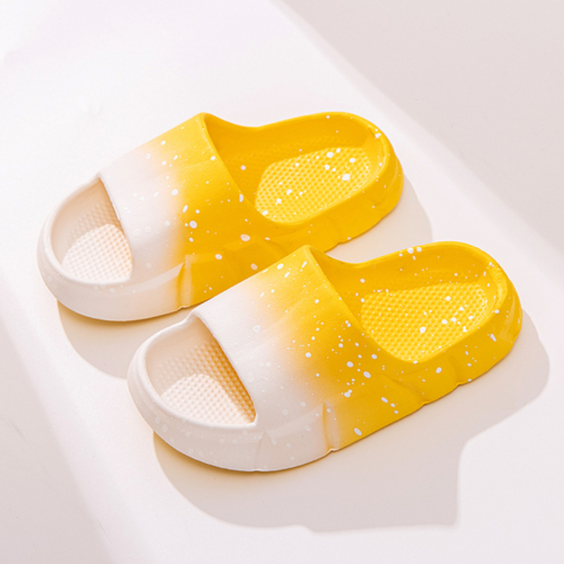 Summer Boys and Girls Sky Gradient Beach Flat Sandals Home Shoes Children Soft Bottom Non-slip Cute Casual Children's Slippers