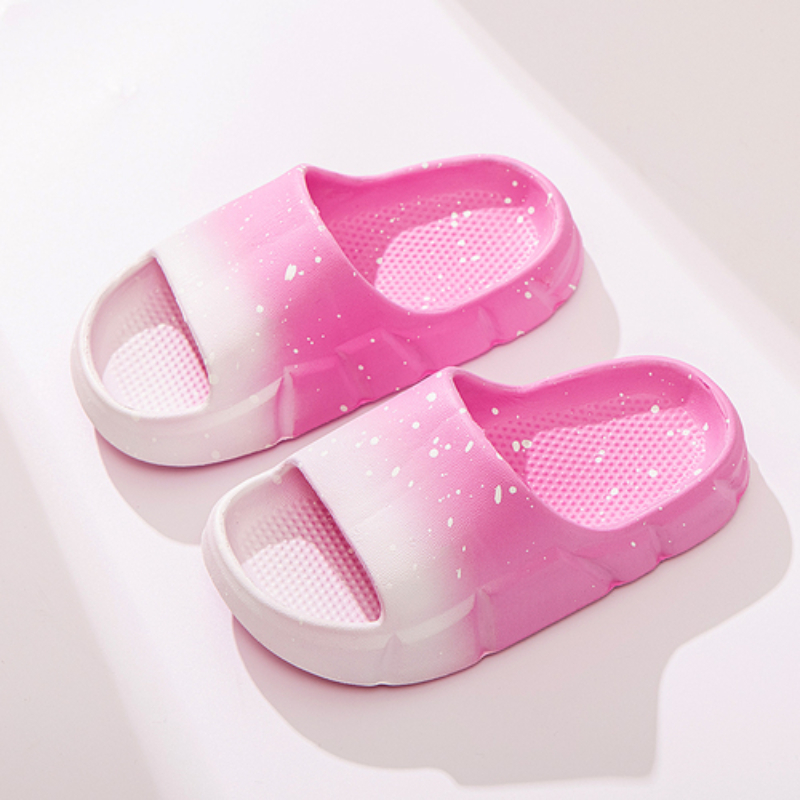 Summer Boys and Girls Sky Gradient Beach Flat Sandals Home Shoes Children Soft Bottom Non-slip Cute Casual Children's Slippers