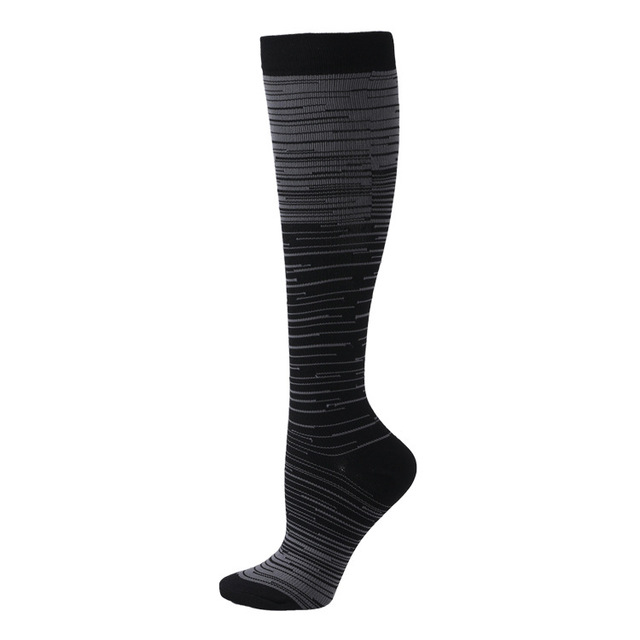 Gradient Compression Socks Sport Men's and Women's Socks Knee High Sport Sock Outdoor Riding Nylon Socks Compression Socks